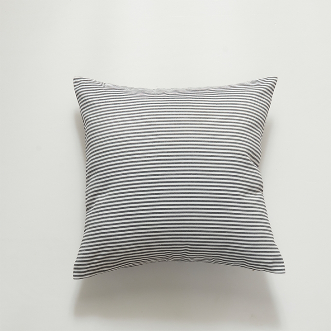 OEM Polyester Cotton Blend Grey Color Throw Pillow Case