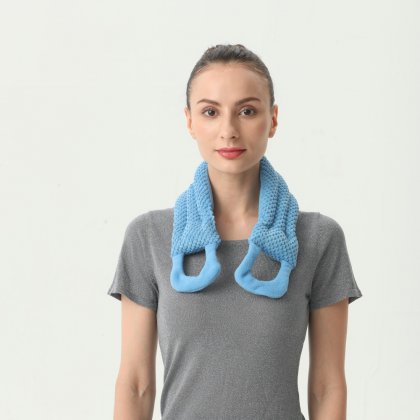 China Manufactury Directly Supply Aromatherapy Herbs Stuffed Microwave Weighted Heating Neck and Shoulder Wrap for Pain Relief Wholesale