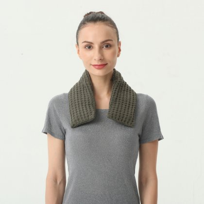 2022 New Style Reusable Hot and Cold Aromatherapy Microwave Neck and Shoulder Waffle Fabric Wrap Flaxseed Heating Pad Wholesale