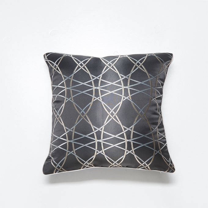 Wholesale Imitated Silk Fabric Black Pillow Case With Different two side