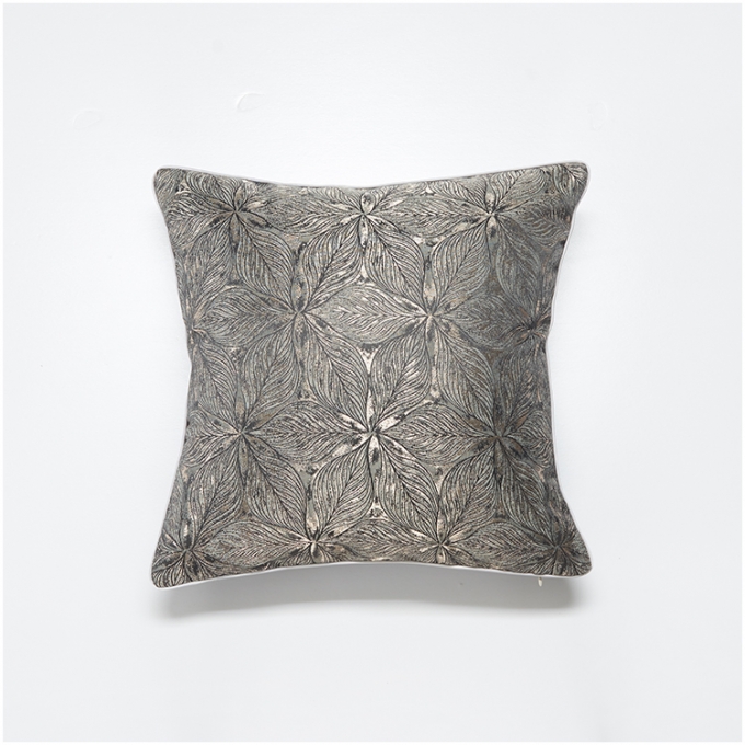 Bulk Order Black Polyester Faux Silk Throw Pillow Cover With Cheap Price