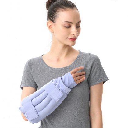 Customized Personal Care Quality Microwave Purple Polyester Velvet Soft Fabric Arm Hand Heating Packs for Hot and Cold Compress Pain Relief Wholesale