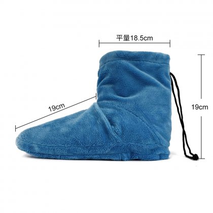 Distributor wireless microwavable flax seed filling heating shoes for feet warmer