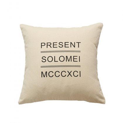 DIY 10oz Cotton Canvas Nature Color Pillow Cover For Home Made In Yiwu