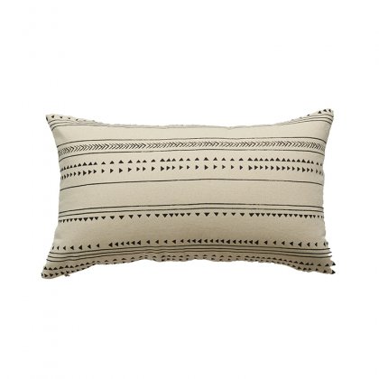 Custom Beige 100% Cotton Canvas Recycle Lumbar Pillow Cover For DIY Printing