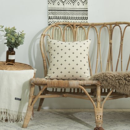 Factory Directly Sale Recycle Cotton Canvas Silk Screen Printing Throw Pillow Cover For Promotion