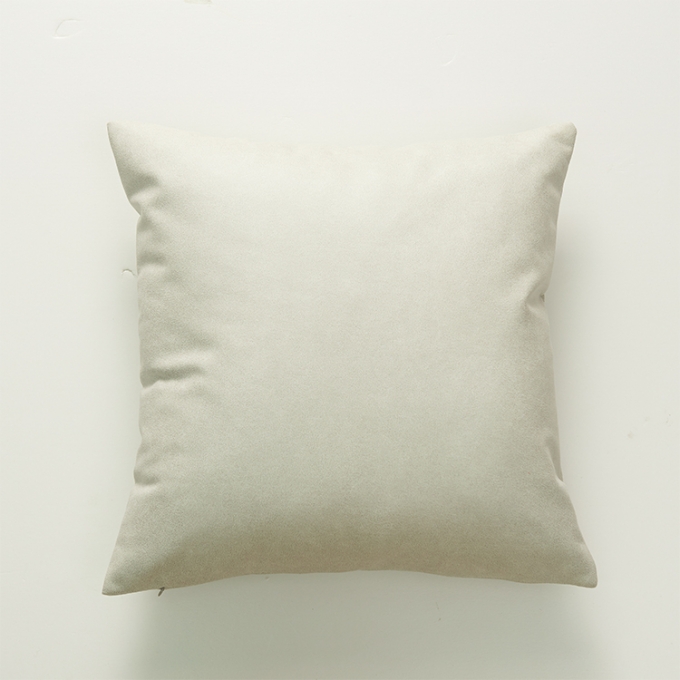 White Leather Cloak Nature Lines Polyester Pillow Cover