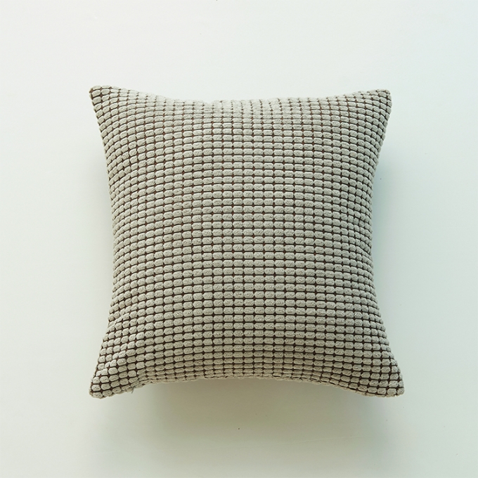 Factory Price Grey Color Corn Polyester 45*45cm Cushion Cover Bulk Order
