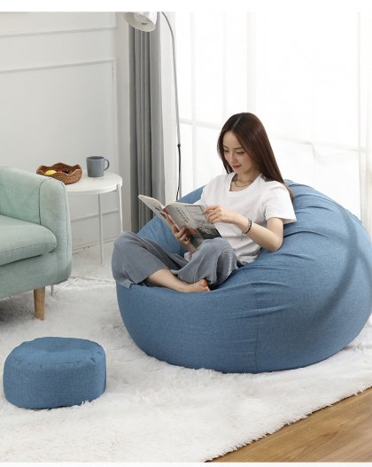 Factory Direct Lazy Sofa 90*100cm Bean Bag Bed Chair Simple Living Room Bedroom