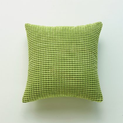OEM Avocado Green Corn Shape Stripe Polyester Cushion Case For Chain Supermarket Sale